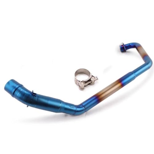 Tuyau modification moto CBR 125 échappement urbain look bleu
