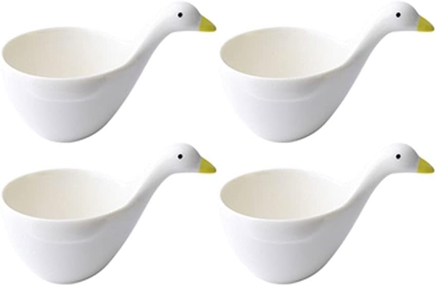 Easy Pour Gravy Boat Porcelain Ceramic Sauce Jug Gravy Boat Porcelain Saucier Sauce Tray Seasoning Hold Dining Table Gravy Bowl Gravy Ladle Sauce Pourer (Color : Four pieces) (Four Pieces)