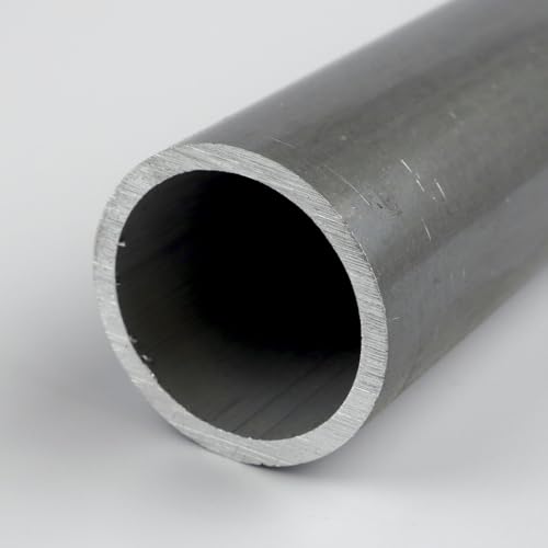 6061 Aluminum Round Tubing, Extruded, ASTM B210, 6" Outside Diameter, 5.75" Inside Diameter, 12" Length, OnlineMetals