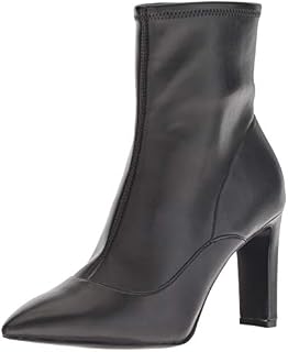 NINE WEST Women's JESSON Synthetic Ankle Boot, Black, 9.5 M US