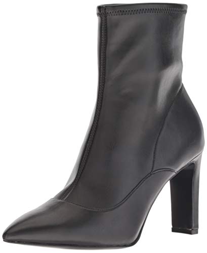 NINE WEST Women's JESSON Synthetic Ankle Boot, Black, 9.5 M US