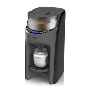 Baby Brezza New and Improved Formula Pro Advanced Formula Dispenser Machine – Automatically Mix a Warm Formula Bottle Instantly – Easily Make Bottle with Automatic Powder Blending, Charcoal