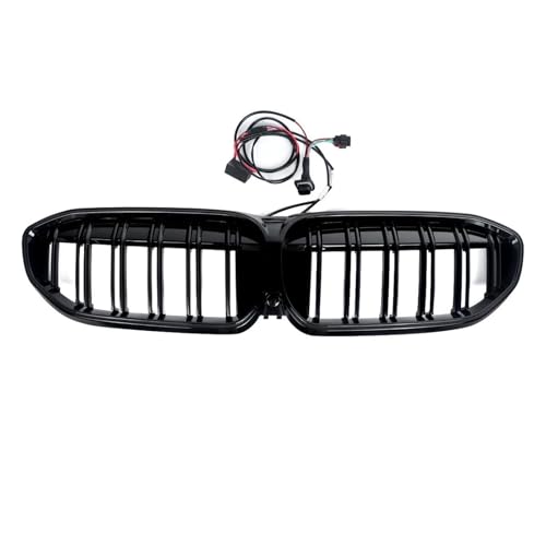 Grille avant LED pour BMW G20 G21 G28 320i 330e calandre de course noire 2019-2022