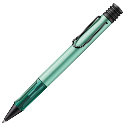 Lamy AL-star mint Kugelschreiber - leichter Kuli mit transparenten, ergonomischen Griff & Gehäuse aus Aluminium - inkl. Großraummine M 16 in schwarz