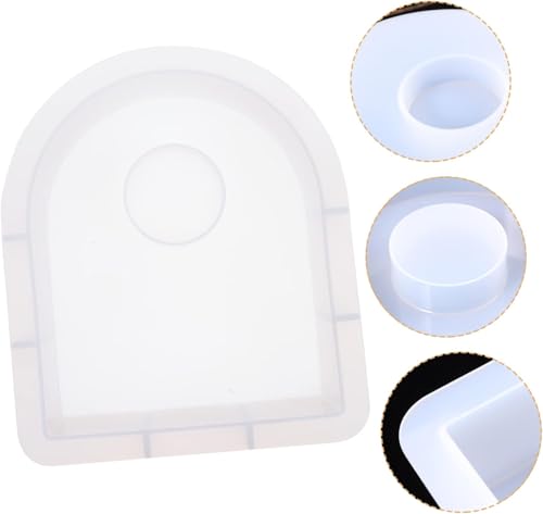 Image of Set of 1 Deep Oval top Silicone Moulds for Epoxy Resin Crafting, DIY Projects, Casting, Coaster Creation, Home Decor, Cup Mats, and Other Applications