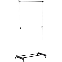 Honey-Can-Do Adjustable Rolling Metal Clothes Rack (17