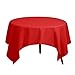 Gee Di Moda Square Tablecloth - 70 x 70 Inch Red Table Cloth for Medium Square or Round Tables - Heavy Duty Washable Fabric - for Buffet Table, Holiday Party, Dinner, Wedding & Baby Shower