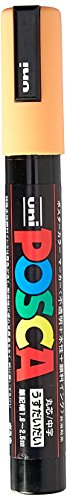 Uni Posca Medium Marker, Light Orange (PC5M.54)