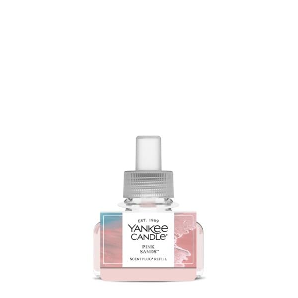 Image of Yankee Candle ScentPlug Refill for Plug in Air Fresheners, Scented Oil Refills, Long Lasting Home Fragrance, Pink Sands (Pack of 4)