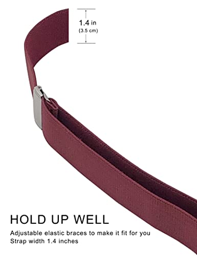 Image of Men's Suspenders with Swivel Hooks and Adjustable Braces, Suitable for Heavy Duty, Big and Tall
