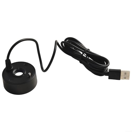 Marchfunny Creatore di nebbia da 5 V alimentato tramite USB per acquari e caratteristiche dell'acqua da giardino, con cavo lungo e tecnologia di produzione di nebbia ecologica (nero)