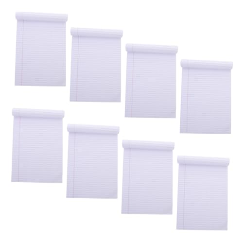 8 Carnets Juridiques à Lignes avec Blocs-notes Détachables pour le Bureau
