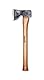 Handgeschmiedete Zimmermannsaxt STÅLBERG 500mm I Hultafors I Geschmiedet in Schweden I 1225g Premium Axt mit Hickory Holzstiel I Skandi Schliff I Inkl. Leder-Klingenschutz I 841730