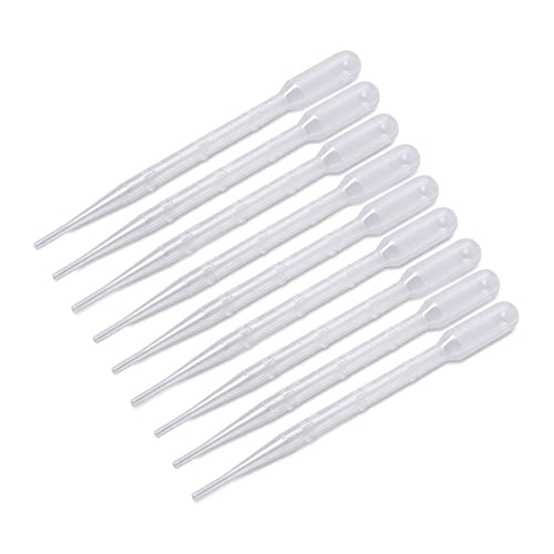 VILLCASE 100 Unidades Canudos Descartáveis Pipetas Conta-gotas Lavando Pipetas Pasteur Palha De Vidr
