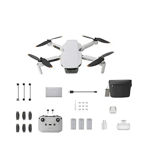 TILAJO Aéreo no tripulado Cámara HD Drones GPS Quadcopter Distancia de transmisión Mini 2 Drone Drones Aéreos (Color : Fly More Combo)