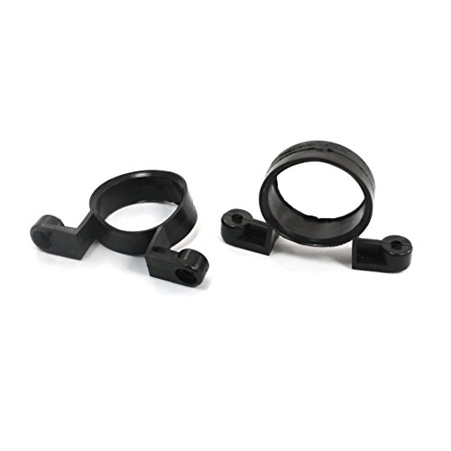 Aexit 28mm Dia Electrical equipment Plastic Motor Mount Bracket Holder Stand Support Black 2 Pcs