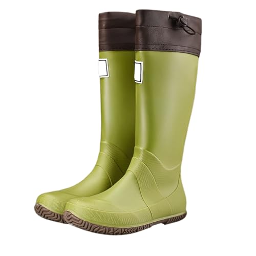 Bottines de pluie en caoutchouc femme doublées et bottes d'équitation imperméables