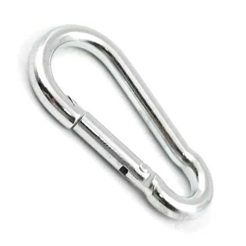 Duxk Snap Hook Best for Key Ring, Chains, Ropes,Camping,Hiking,Climbing, Rigging, Connecting Link etc.Snap Hook Heavy Duty,Carabiner Clip (7X70MM)-picture-30