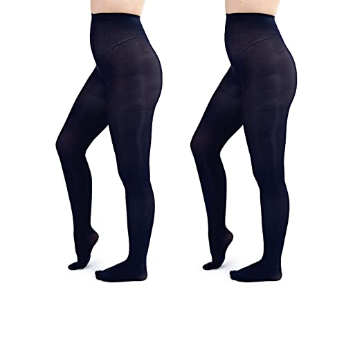 Image of Silky Toes Women's 60D Soft Opaque Tights 1-2 Pairs -Black White And Colored Stockings for Women