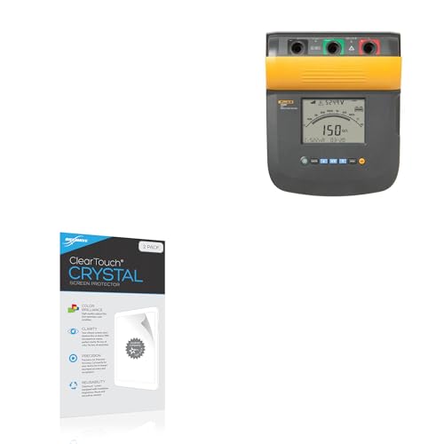 BoxWave Screen Protector Compatible with Fluke 1555 FC - ClearTouch Crystal (2-Pack), HD Film Skin - Shields from Scratches