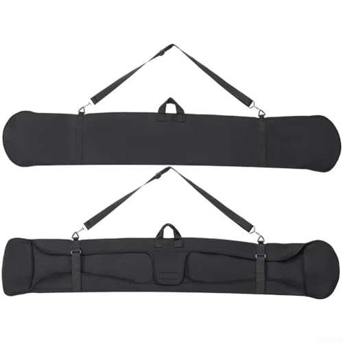 Funda de almacenamiento individual para tabla de snowboard con material de neopreno elástico para proteger los bordes y la base de arañazos, suciedad y manchas de cera (165 x 27,5 cm) - imagen 2