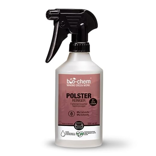 Bio-Chem klädselrengörare 500 ml koncentrat I Bilbarnrengöring, mattrengörare, soffrengörare, fläckborttagare och luktneutraliserare för tyg, stoppning, matta etc. i hushåll och bil