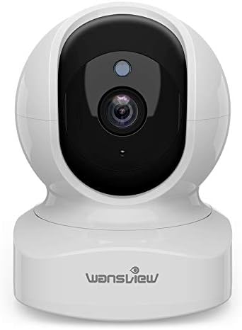 wansview WiFi IP Baby Camera, 1080P Wireless Home Security Camera Q5 for Baby, Elder, Pet Camera Monitor with APP Notification, 2-Way Audio Night Vision Pan Tilt Zoom, Works with Alexa