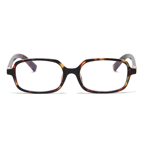 Image of LJCZKA Rectangular Blue Light Blocking Glasses for Women Men Retro Small Square Frame Anti Eyestrain Computer Eyeglasses