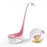 Silicone Soup Ladle Spoon, Large Capacity Spoon for Soup,Non Stick Kitchen Utensils with High Heat Resistant,BPA Free Perfect Kitchen Tools for Cooking, Stewing, Stirring, Serving Soup
