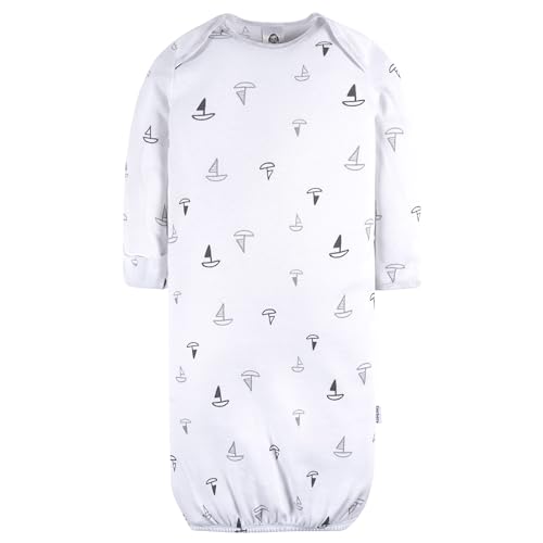 Image of Gerber Baby Girls Sleeper Gown 4-Pack Cotton Nightgown Set