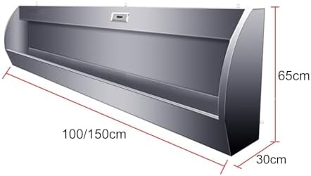 Commercial Stainless Steel Urinal Trough for Public Toilets, Large Capacity Drain Pipe Urinal for Hotels, Schools, Families, and Restrooms - Durable & Easy to Clean