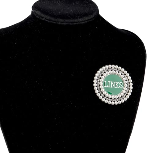 Image of Sorority Brooch Gift Green Sorority Sister Brooch Pin Graduation Gift Greek Sorority Gift for Women