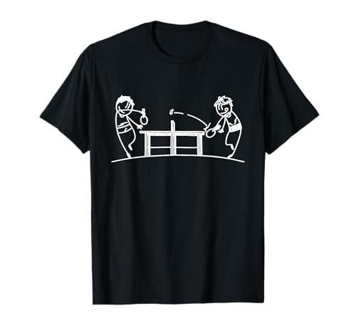 Tenis de mesa - Figuras de palo Juegos de Ping Pong Paddle Ball Camiseta