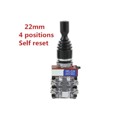 Joystick de position 22mm HKL-C24 interrupteur à levier à retour automatique pour commande - 3