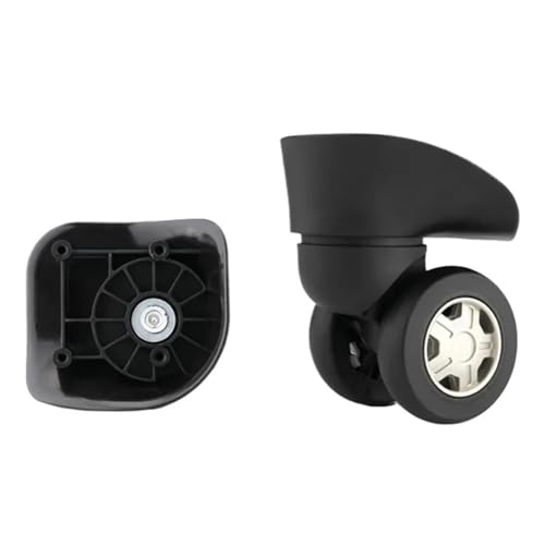 Luggage Wheels Replacement 4pcs Suitcase Universal Wheel Accessories Black Plastic Metal for DIY Repair