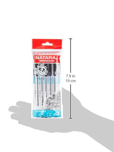 Image of Nataraj All Rounder Ball Pen, Comfortable Grip, Non-Fading Ink, Smudge Resistant, 1.0mm Fine Point Needle Tip for Super Smooth Writing Quick-Drying, Pack of 5 (Black Pen)