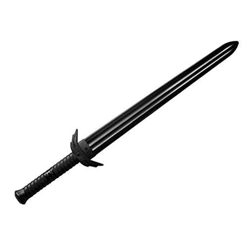 Artes Marciales Negro Polipropileno Plástico Medieval Entrenamiento Espada - V2 | Ya disponible en tu tienda friki favorita! En mundofriki.es!