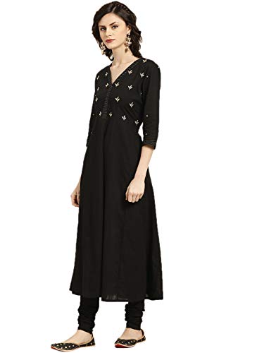 Image of Jaipur Kurti Women's Cotton Anarkali Salwar Suit Set
