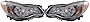 UnayKolb Pair Halogen Headlight HeadLamp Assembly Black Housing For 2012 2013 2014 2015 2016 Subaru Crosstrek Impreza SU2502154&SU2503154