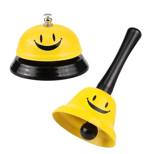 2 Piezas Campana De Mano, Timbre de Recepción, Timbre de Mesa para Restaurantes, Mostradores, Hoteles, Tiendas, Recepciones, Bodas, Campanas de Servicio | Ya disponible en tu tienda friki favorita! En mundofriki.es!