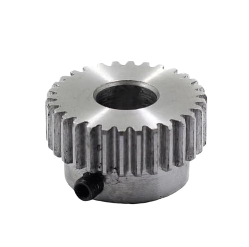 Bevel Gear Pinion Hardware Mechanical 1pcs 1 Module 12 Teeth/13 Teeth/14 Teeth/15 Teeth/16 Teeth Standard Hole 5/6/6.35/8mm Precision Spur Gear Steel Motor Boss Gear(16 Teeth Hole 5)
