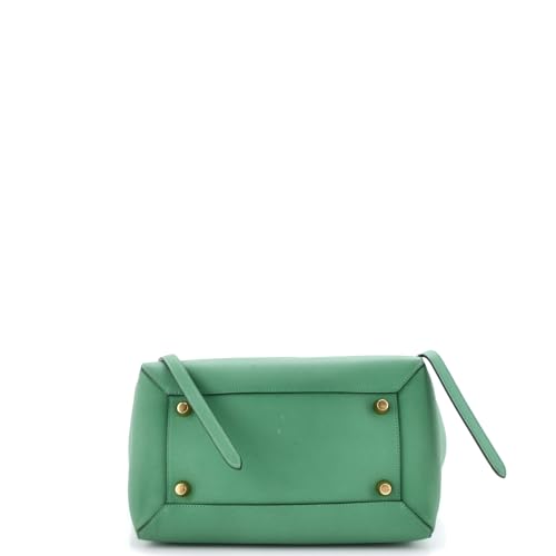 Pre-Loved Belt Bag Textured Leather Mini, Green4