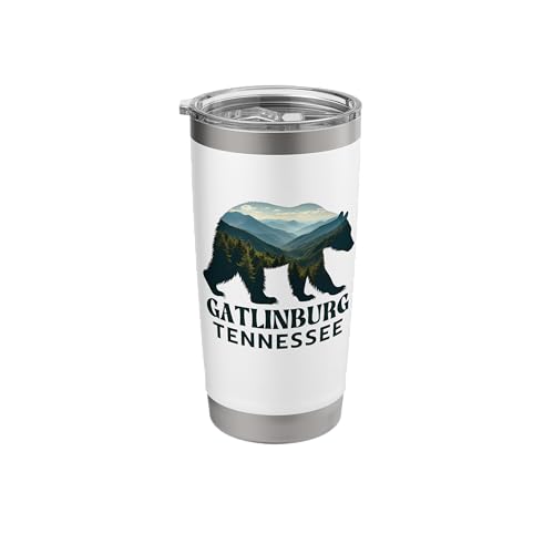 Gatlinburg TN Bear Stainless Steel Tumbler