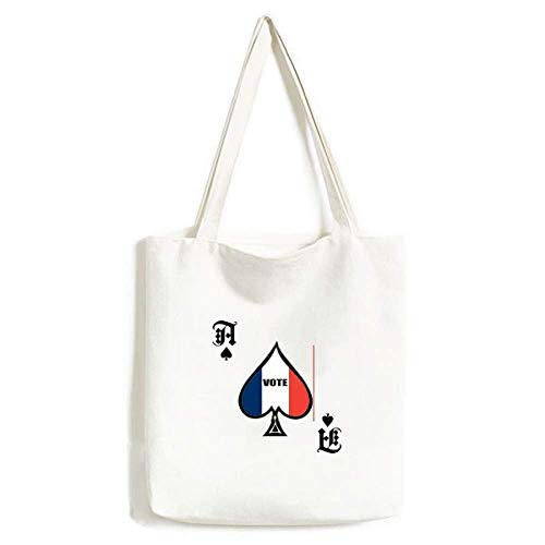 Sac à main lavable bleu blanc rouge pour le marché et les sorties