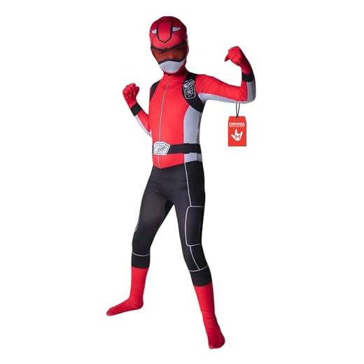 Morph Disfraz Power Ranger Rojo Niño, Disfraz Power Ranger Niño, Power Ranger Disfraz Niño, Disfraz Niño Power Ranger, Disfraz Carnaval Niño Talla L