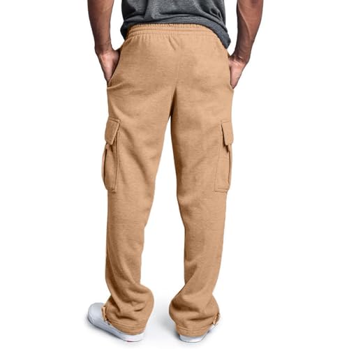 Men Cargo Sweatpants Fashion Baggy Joggers Pants Elastic Wide Leg Outdoor Sweatpants Stretch Streetwear Trouser Pocket2