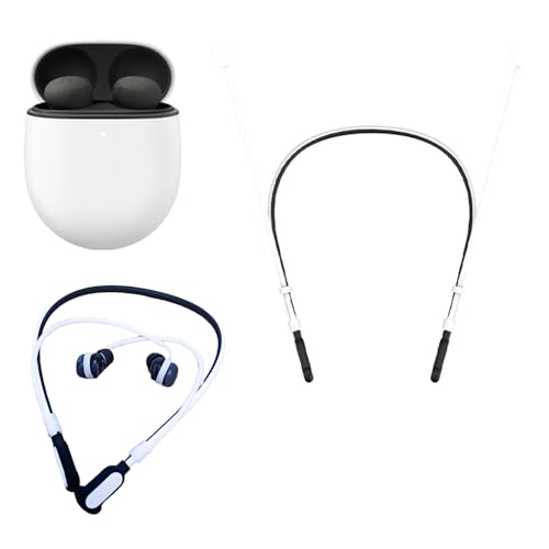 Google Pixel Buds 2A/Pro 2�Ή��C���z���X�g���b�v �V���R���P�[�u��&�����h�~�Z�L�����e�B�p(�z���C�g)