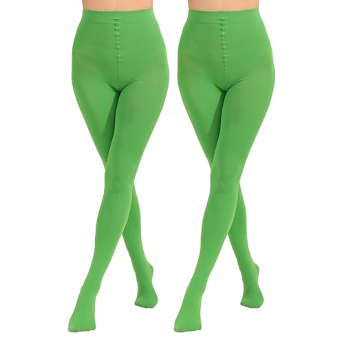 Image of Paralinda 2 Pairs Women's Solid Color Tights 80D, Soft Opaque Microfiber Tights