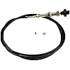 RADHLBNIU 55204 Control Cables With 2 Inch Black Knob, 10
