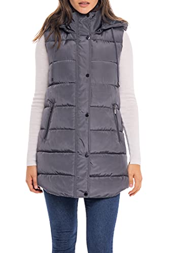 SEBBY Women's Long Puffer Vest by S.E.B. – Keep Warm and Stylish This Season!